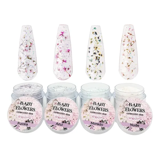 Coleccion Acrilico Naturalia 4 Pzs, , Wapizima Color Baby Flower 2