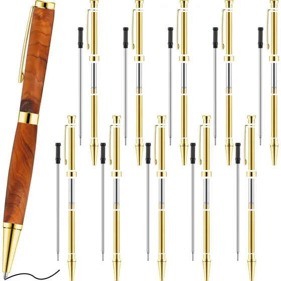 Kit De 10 Plumas Para Torno De Madera, 18 Cm, Slimline