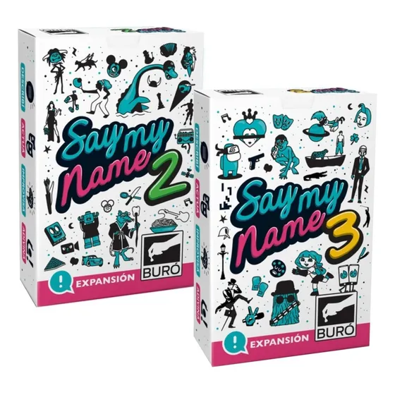 Combo Expansiones 2 Y 3 Para Juego De Mesa Say My Name Buro
