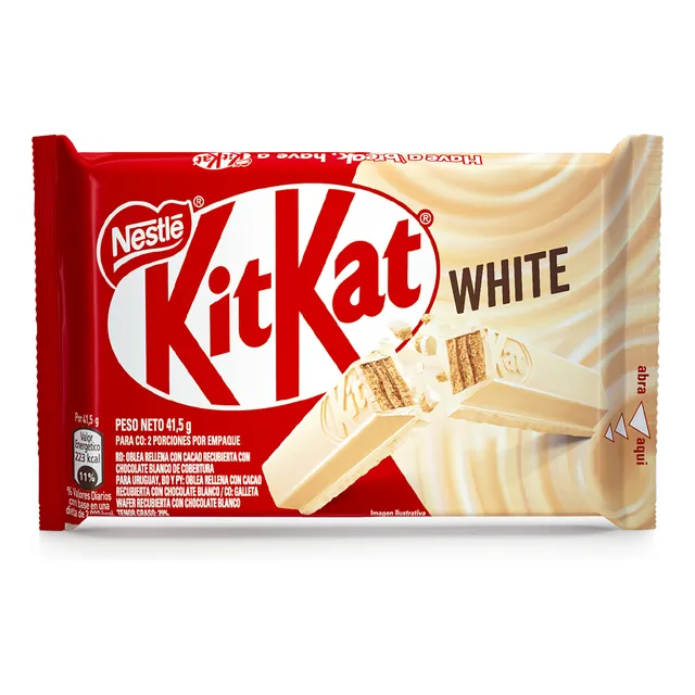 Chocolate Kitkat Nestlé Chocolate Blanco 41.5gr 2 Unds