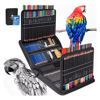 Set De Arte Profesional 145 Lápices Colores Dibujo Kit Set De Arte Profesional 145 Lápices Colores Dibujo Kit