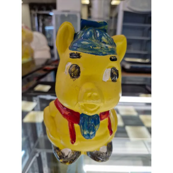 Alcancia Chancho Juanitos Pequeño 12cm Chincho Amarillo