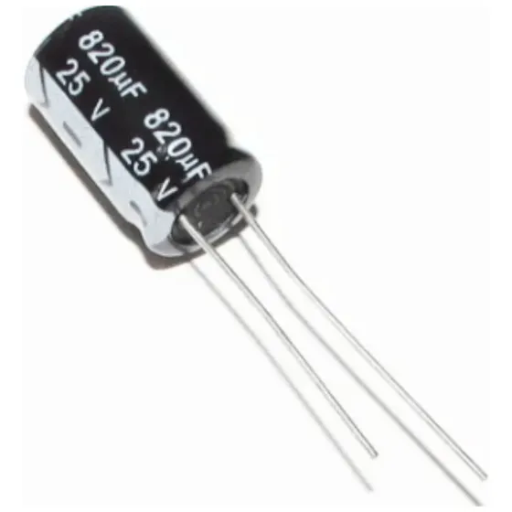 Capacitor Eletrolítico 820uf X 25v (50 Peças) Envio Imediato