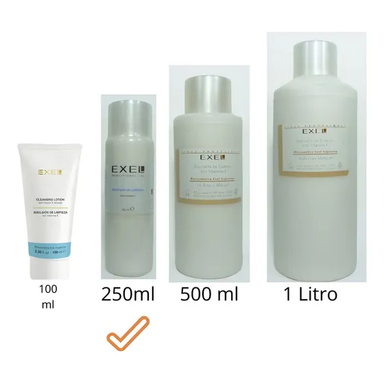 Emulsión De Limpieza Desmaquillante Sin Válvula Exel 250ml