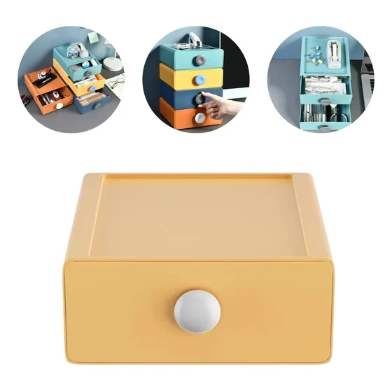 Cajón Organizador Apilable Box Para Baño Hogar Oficina