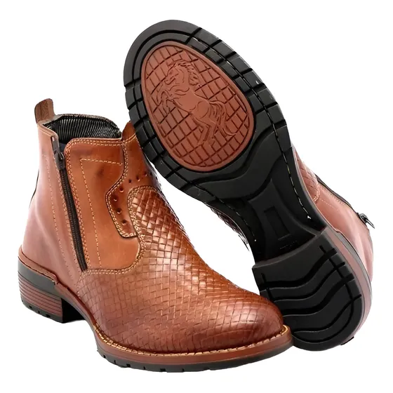 Botas Country En Cuero Legítimo 