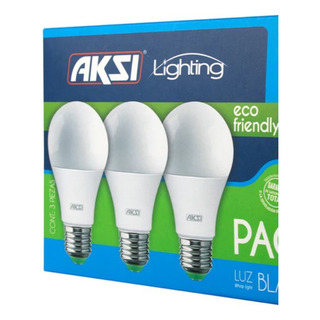 Foco Led Pack De 2 Focos 15w A19 Ahorrador Luz Blanca Aksi Foco Led Pack De 2 Focos 15w A19 Ahorrador Luz Blanca Aksi