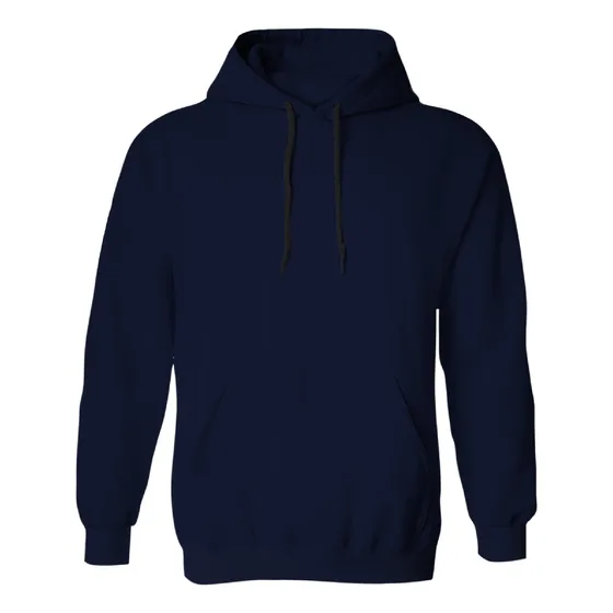 Sudadera Gorro Azul Marino Lisa Para Serigrafia Dtf Bordado