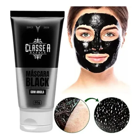 Máscara faciai para pele normal classe a, classea Máscara Black Facial 60g - Classe A 60g y 60mL