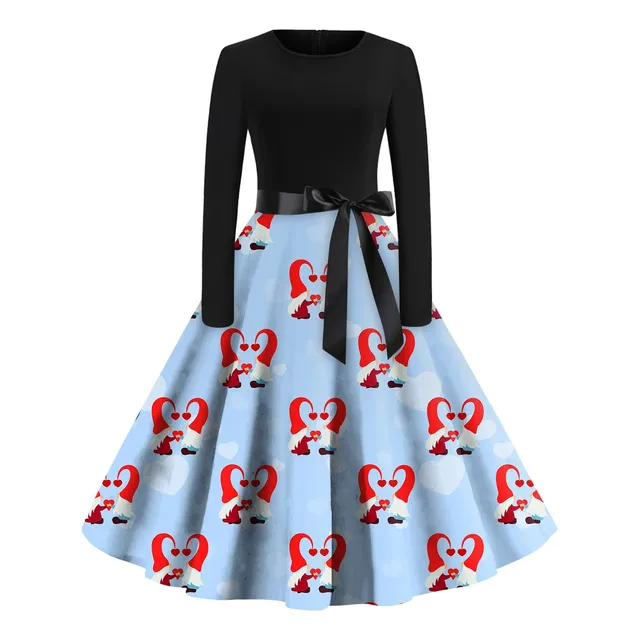 Vestido Fiesta Noche Ama Casa Estampado Dia San Valentin 55