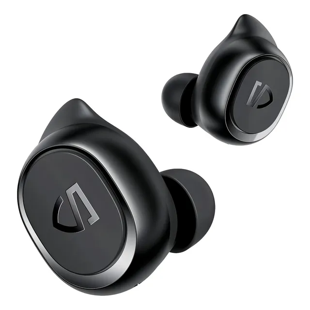 Auricular in-ear gamer inalámbrico Soundpeats Sport TrueFree 2 negro con luz LED