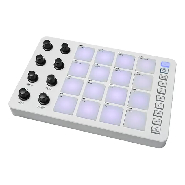 Controlador Midi Strike Pad Midi Drum Pad Drum Machine Rgb..