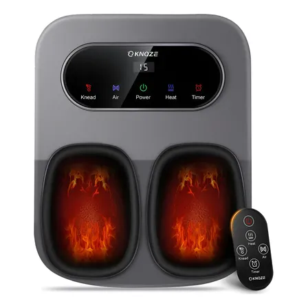 Massageador Pes Controle Remoto E Função Aquecimento Cinza