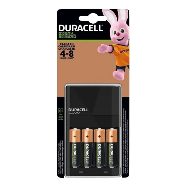 Cargador Pilas Recargables Duracell Aa Aaa Con 4 'pilas Aa'