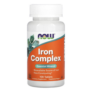 Complexo De Ferro Now Foods Iron Complex 100 Tablets Complexo De Ferro Now Foods Iron Complex 100 Tablets