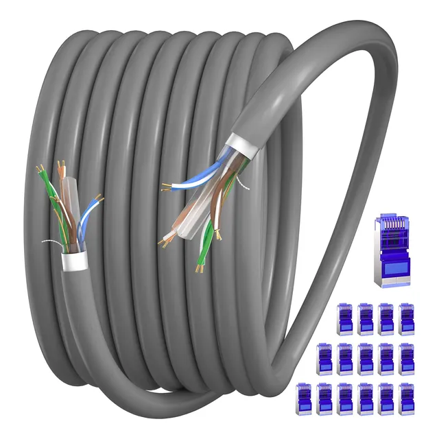 Cable Ethernet Cat 6 Para Exteriores, Cable Ethernet 75 Metr