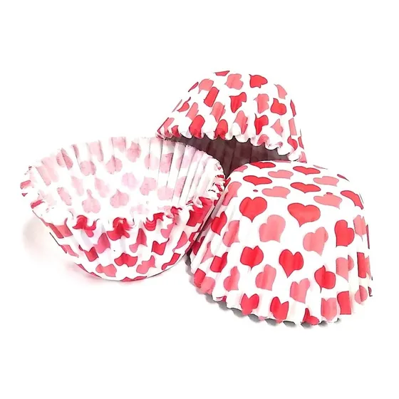 Capacillos De Corazones Para Cupcakes 100 Unidades