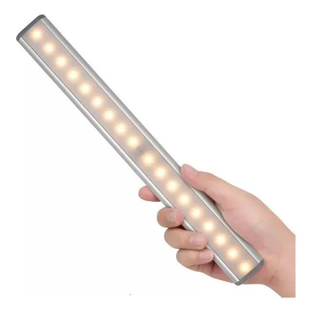 Lampara Tubo Luz Led Recargable Sensor De Movimiento 19cm