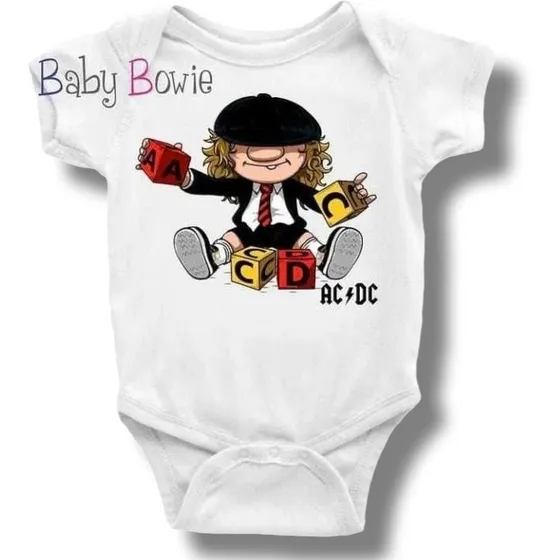 Body Bebé Ac Dc Rock Angus Young