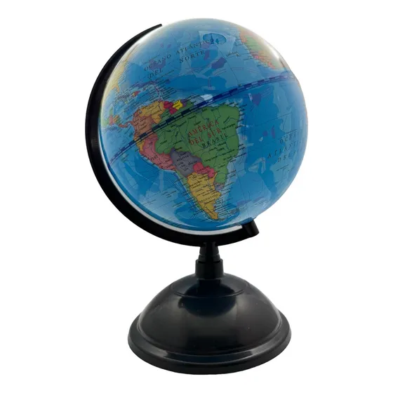 Globo Terráqueo Soporte Giratorio Pvc, Decoración Escritorio