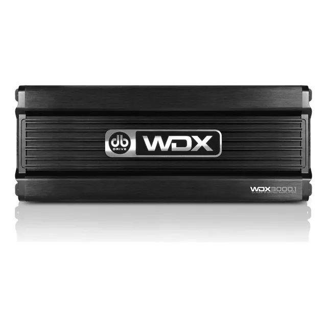 Amplificador de Audio Para Automóvil DB Drive WDX3000.1 WDX Series Clase D Monoblock 1 Canal 3000 Watts Color Negro