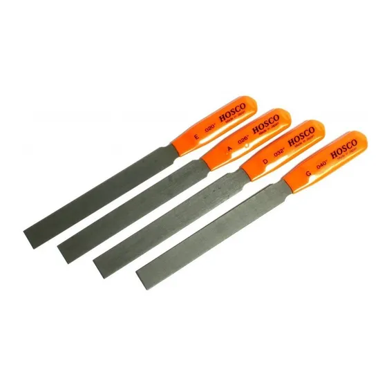 Hosco 4 Ranura Archivo Set Tl-vn4&nbp;cadena Nuez Violin