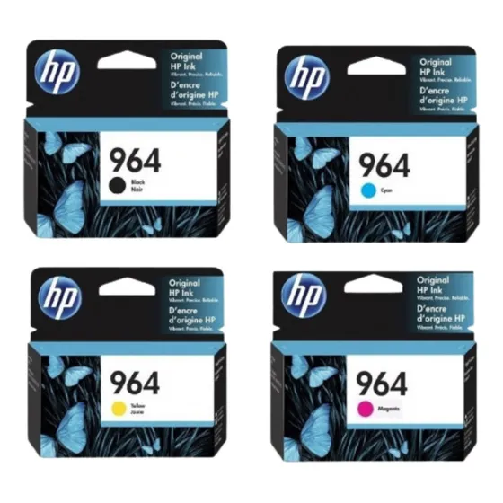 Combo Cartucho Hp Comunes 964 Negro + 964 Comunes Color Orig