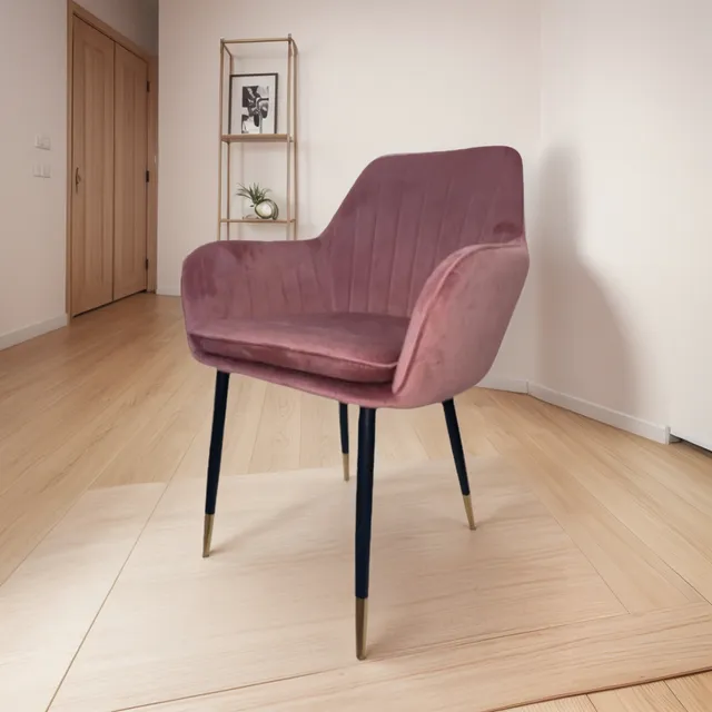 Silla De Comedor Elegante Tapizada Espera Sala Stephan