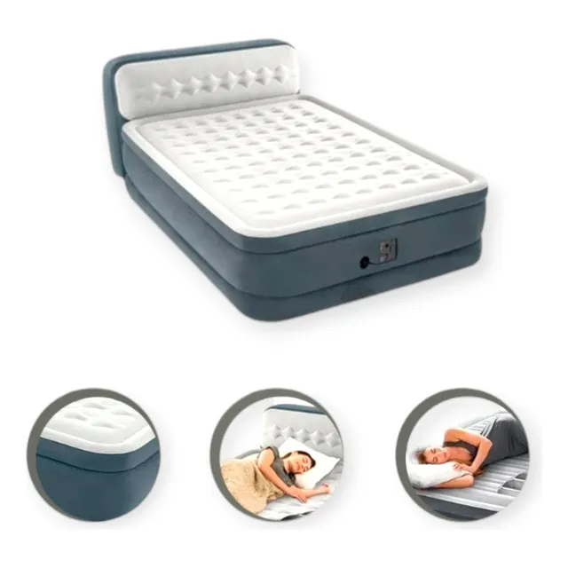 Cama Colchon Inflable Intex De 2 Plazas Electrico