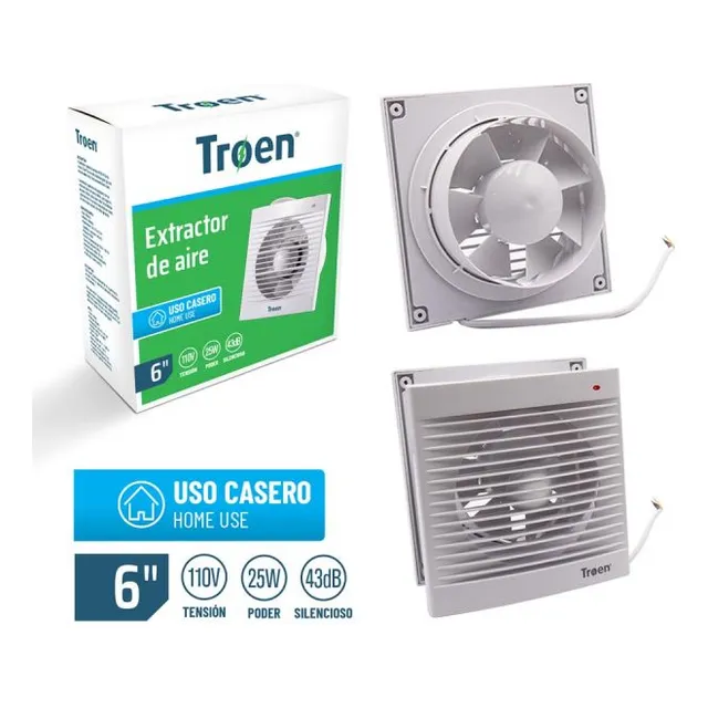 Extractor De Aire 6 Pulgadas Troen 