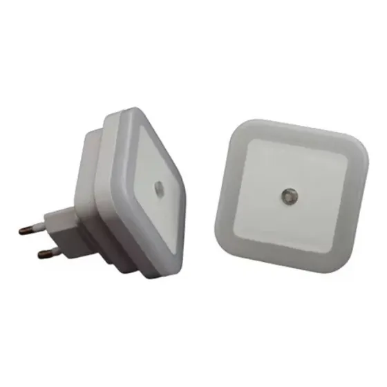Pack 2 Lamparas, Forma Cuadrada, Con Sensor De Luz Única 