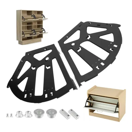 Bisagras Soportes Para Mueble Zapatero De 3 Filas Un Par