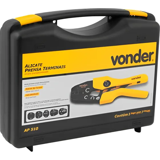 Alicate Crimpador Prensa Terminal 5 Em 1 Ap-510 Vonder
