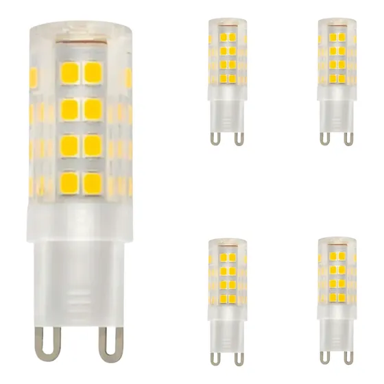 Kit 5 Lâmpada Led Arandela G9 7w 6500k Bivolt Branco Frio