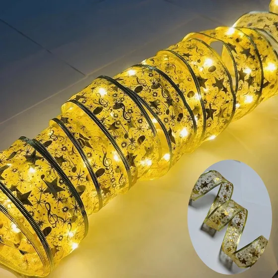Ggy Terno De Iluminação De Fita De Árvore De Natal Led De