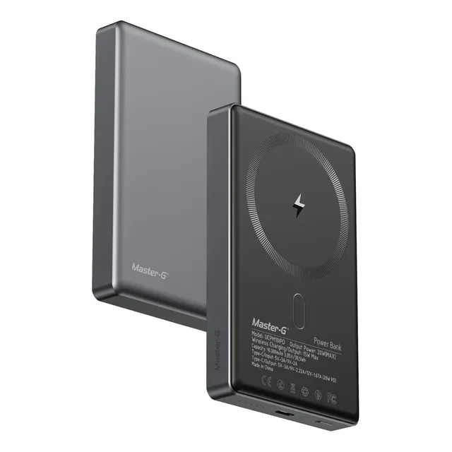 Cargador Inalámbrico Magsafe 10.000mah Compatible Con iPhone Ucpm10ipds Master-g Color Plateado