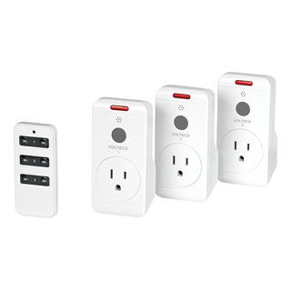 Juego De 3 Contactos Con Control Remoto Volteck 49489 Juego De 3 Contactos Con Control Remoto Volteck 49489