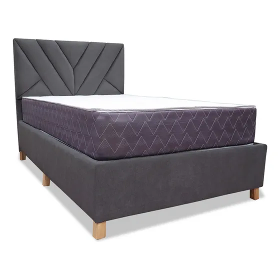 Combo Basecama Y Colchon Muller 140x190 Doble + Espaldar