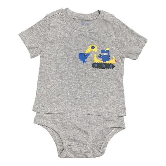 Body Con Camisa De Algodón Para Bebé Niño
