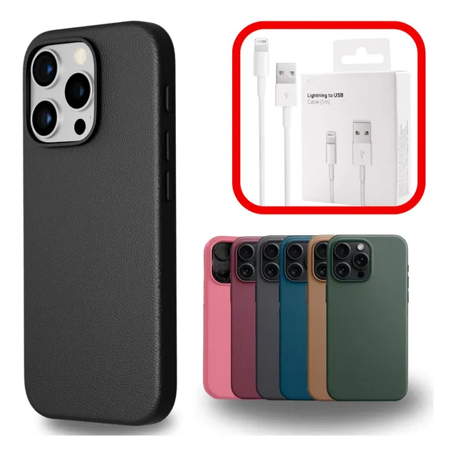 Capa Capinha Case Couro Compativel iPhone Premium Magnética
