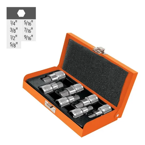 Juego De 7 Dados Allen En Pulgadas Truper (13929)