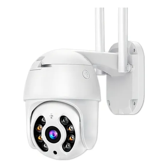 Camera Wifi Externa Full Hd Vigilância 360° Speed Dome Ptz Cor App-icsee