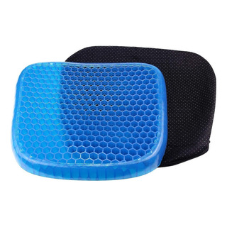 Assento De Gel Ortopédico Egg Sit Almofada Silicone C/ Capa Assento De Gel Ortopédico Egg Sit Almofada Silicone C/ Capa