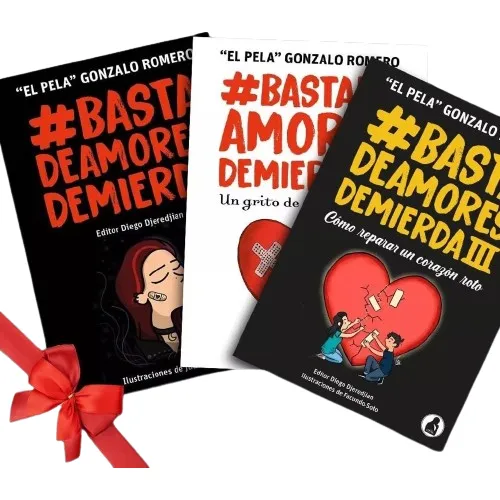 Pack Basta De Amores De Mierda 1 2 Y 3 - Pela Gonzalo Romero