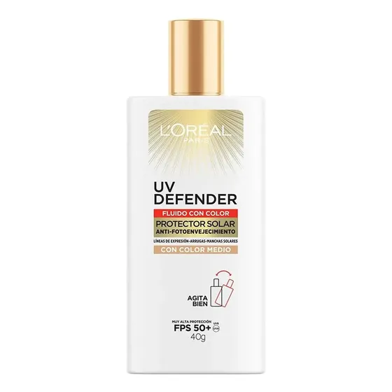 Loreal Paris Uv Defender Cuidado Diario Anti Brillo Medio