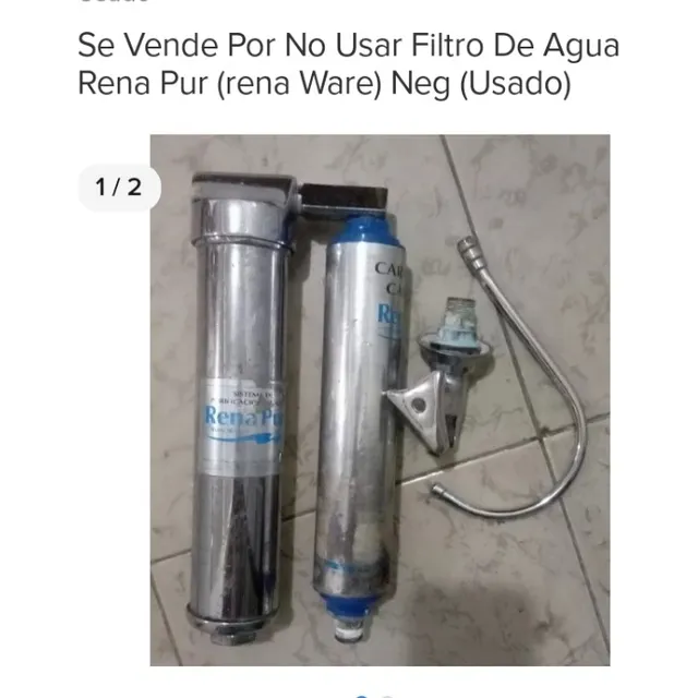 Filtro De Agua Rena Ware Se Vende Por No Usar