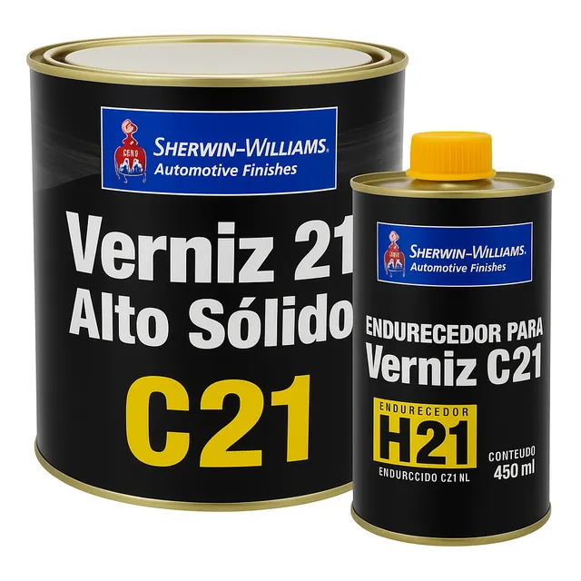 Laca Bicapa 2 A 1 Sherwin Williams C21 Kit Clear Altos Sólid