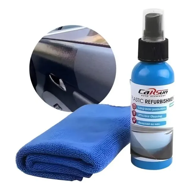 Kit De Limpieza Renovador Restaurador De Plasticos Para Auto