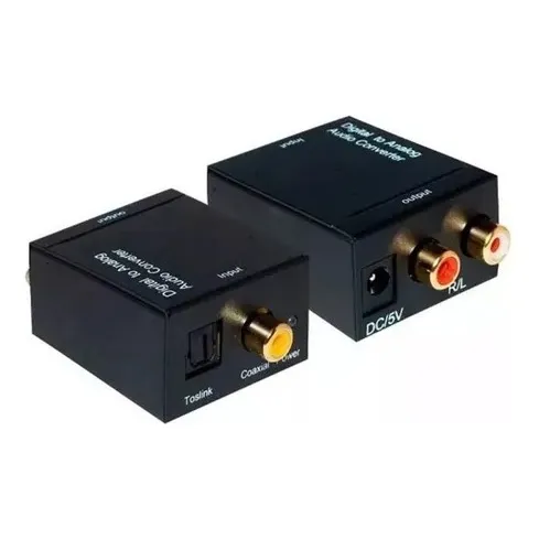 Convertidor Audio Digital Optico A Rca Analogico + Cable