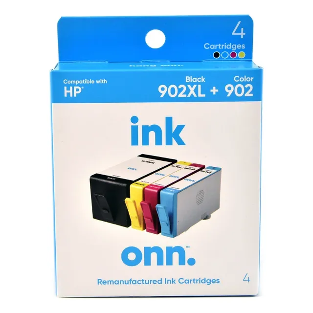 Original Onn Ink Cartucho Impresora Tinta 902xl 902 Pack